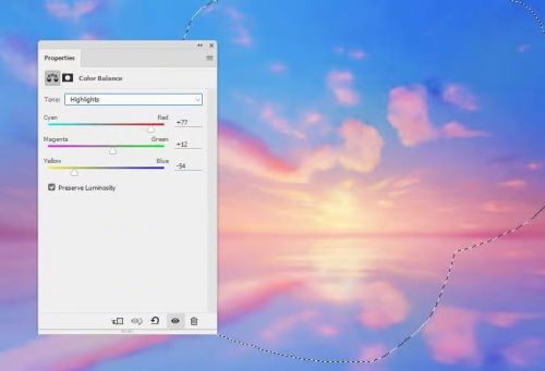 آموزش طراحی غروب خورشید در فتوشاپ